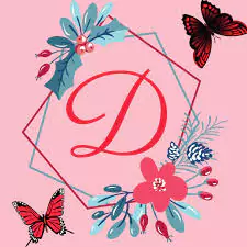 d letter images in heart d letter images in heart